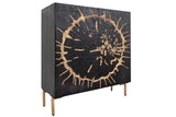 Highboard CIRCLE 120cm mango wood black