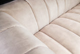 Sofa NOBLESSE 225cm 3-Sitzer Struktursamt champagner