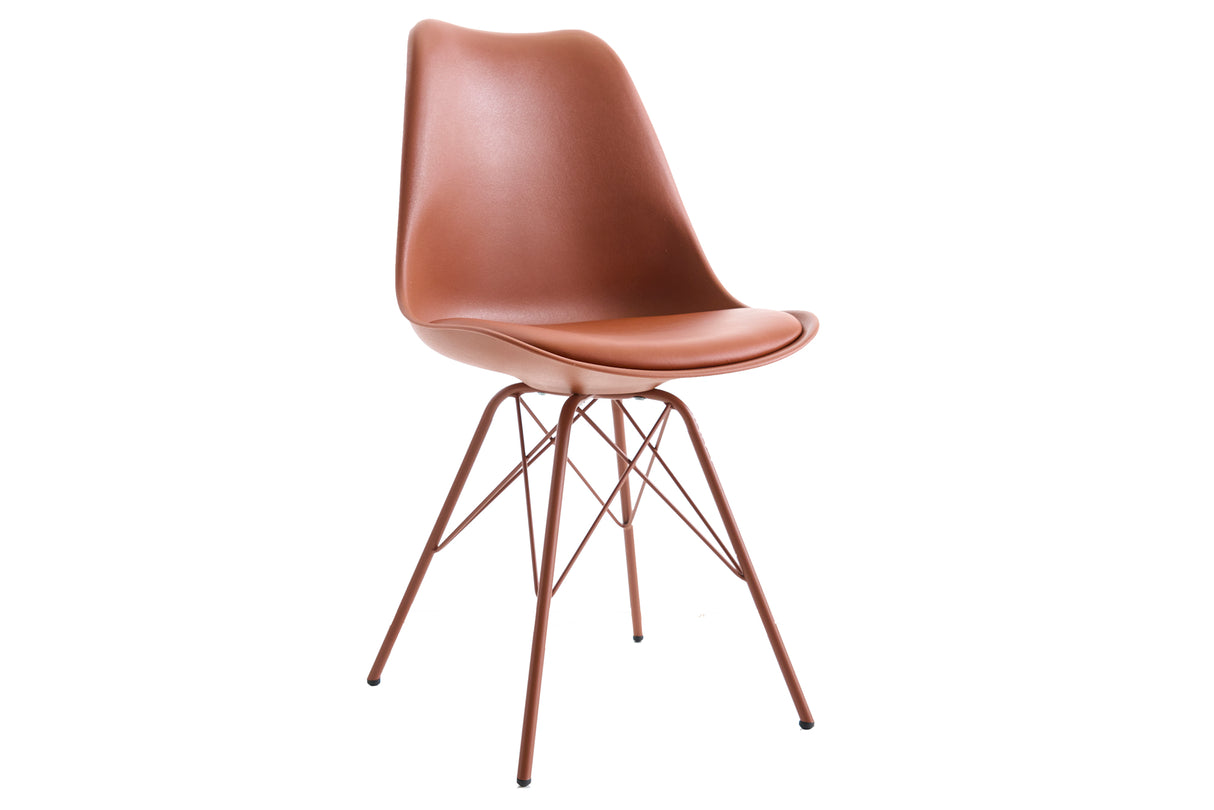 Chair SCANDINAVIA MASTERPIECE artificial leather brown