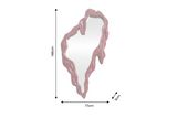 Wall mirror FLUIDUM 150cm red