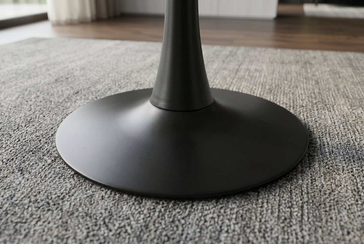 Bistro table LYON 80cm round ceramic grey