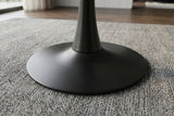 Bistro table LYON 80cm round ceramic grey