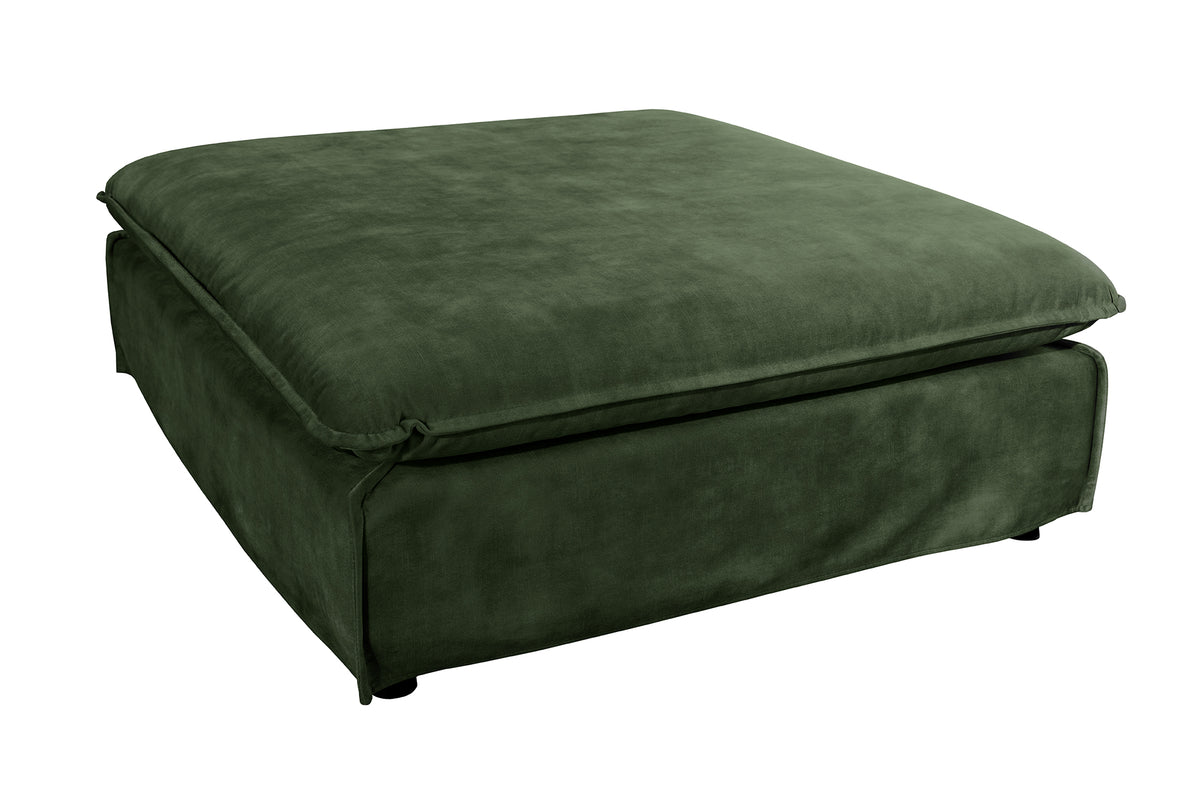 Taburet HEAVEN 100cm dark green velvet