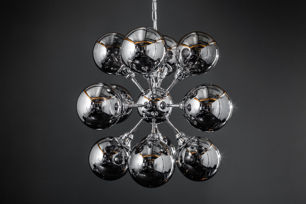 Pendant lamp GALAXY 72cm silver