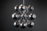 Pendant lamp GALAXY 72cm silver