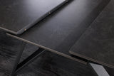 Esstisch ATLAS 160-200cm ausziehbar Marmoroptik Graphit Keramik Hartglas