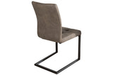 Cantilever chair OXFORD microfibre antique taupe