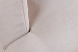 Sofa HEAVEN 210cm 3-Sitzer Federkern abnehmbarer Bezug Leinen natur
