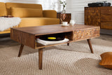 Coffee table MYSTIC LIVING 100cm sheesham wood natural