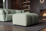 Stool CLOUD 100cm bouclé sage