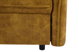 Schlafsofa APARTMENT 215cm 3-Sitzer Samt senfgelb