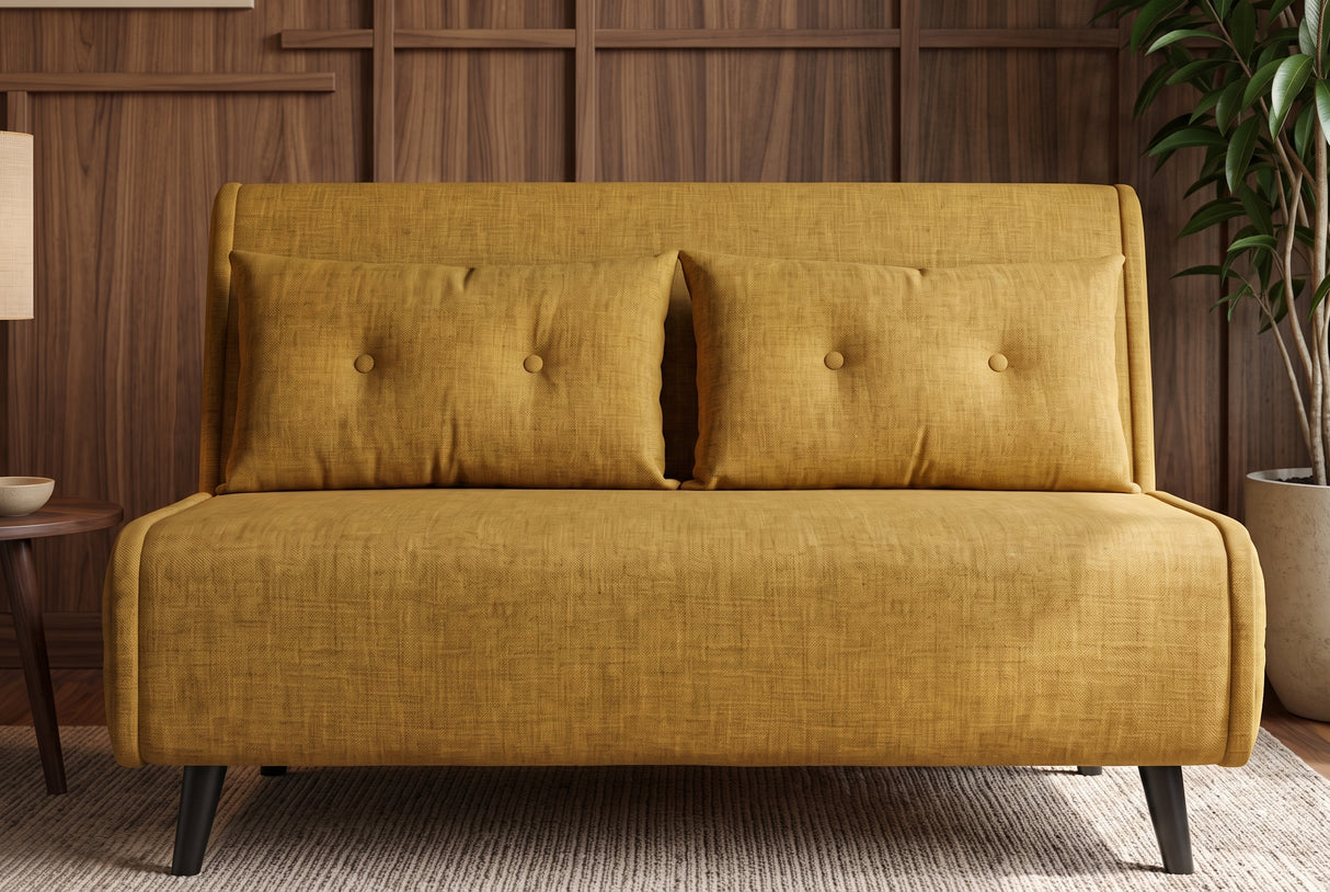 Sleeping chair SMART MULTIFUNCTION 140cm velvet mustard yellow