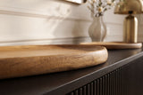 Tablett-Set AMAZONAS 2-tlg. Mangoholz natur cremefarbenes Finish