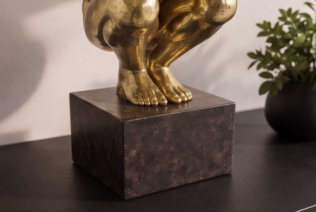 Dekofigur TURMSPRINGER 50cm gold