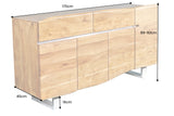 Sideboard MAMMUT 170cm acacia honey finish