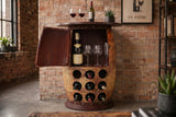 Wine shelf half SEVEN SEAS 80cm for 9 bottles pine wood