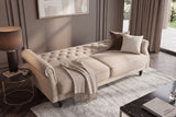Schlafsofa MAISON BELLE AFFAIRE 220cm Samt Vogue Champagner Beige