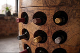 Wine shelf half SEVEN SEAS 80cm for 9 bottles pine wood