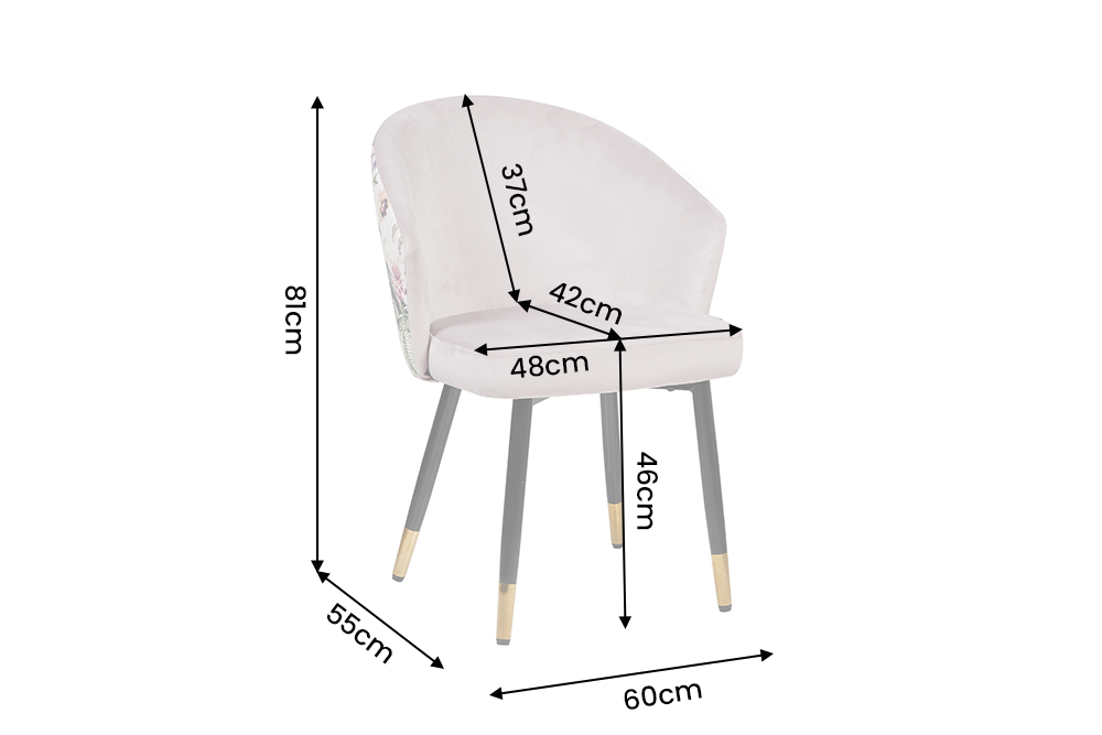 Chair MAISON CLASSIQUE velvet lilac