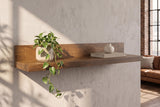 Wall shelf MAKASSAR 110cm mango wood brown honey finish