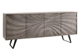 Sideboard HURRICANE 175cm Akazienholz grau