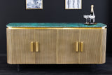 Sideboard VENEZIANO 160cm Mangoholz und Marmorplatte