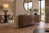 Sideboard ZEN CIRCLE 160cm 3D mango wood dark brown