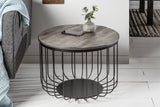 Couchtisch FACTORY LOFT 56cm Mangoholz grau
