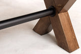 Bank GOLIATH 180cm Kiefernholz natur schwarz