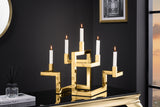 Candleholder ABSTRACT 50cm 5 flames gold