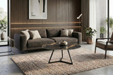 Couchtisch MARVELOUS 90cm Aurora Oro Keramik Schwarzgold Sand