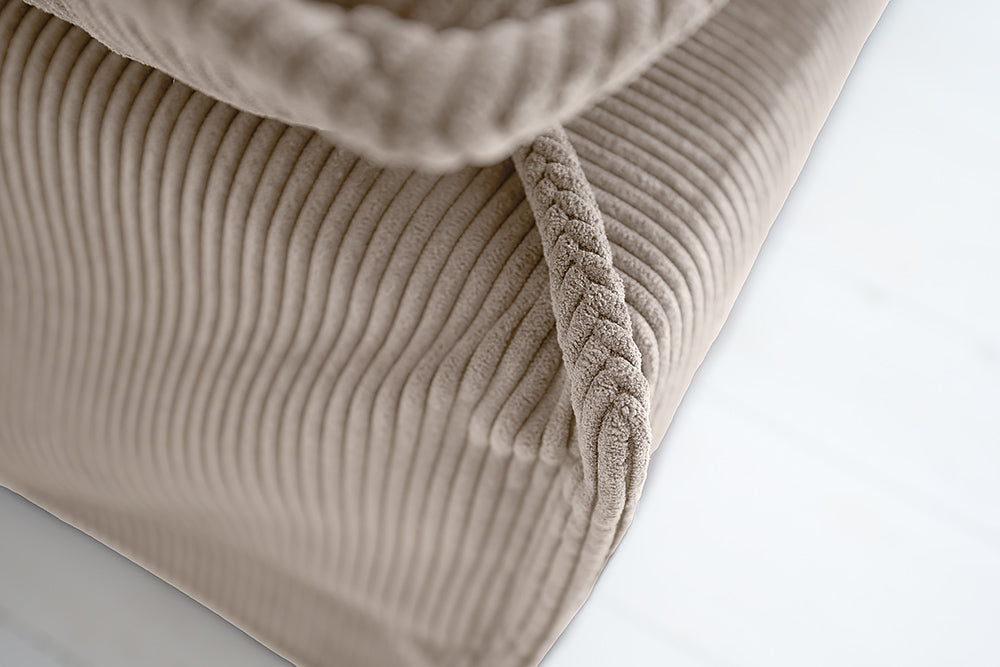 Stool HEAVEN 100cm removable cover cord greige