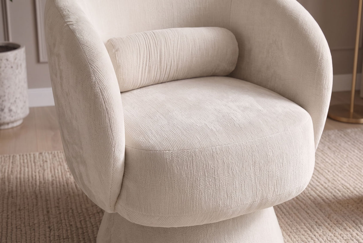 Sessel BOSSA NOVA 360° drehbar Chenille beige