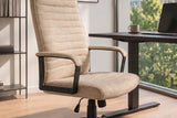 Bürostuhl LAZIO 49-59cm mit Wippfunktion Samt Velours Beige