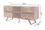 TV-Board AMAZONAS 160cm sheesham wood brown