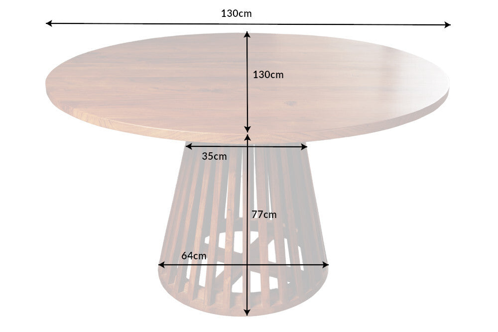 Dining table MAISON JADE 130cm round acacia wood