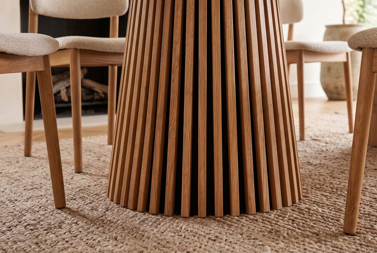 Esstisch VALHALLA WOOD rund 120-160-200cm ausziehbar Eiche natur