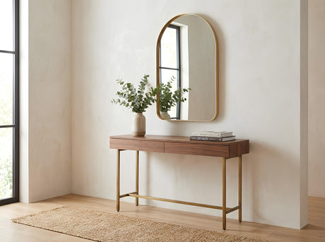 Wall mirror ARCA 90cm aluminium gold