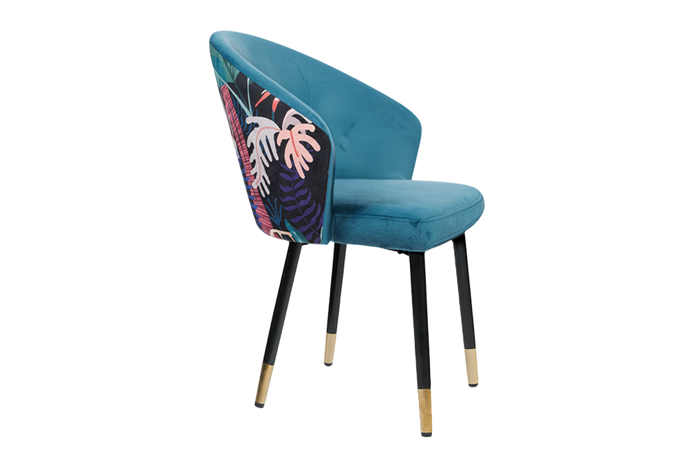 Chair MAISON CLASSIQUE midnight jungle blue-green-purple
