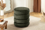 Hocker VOQUE 50cm Samt grün mit Stauraum
