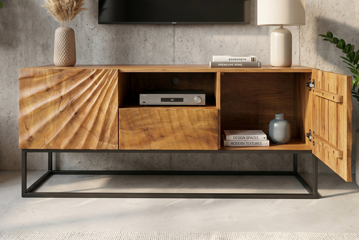 TV-Lowboard SCORPION 160cm 3D mango brown