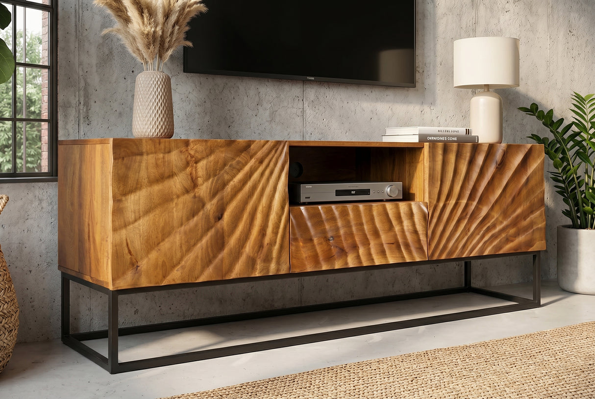 TV-Lowboard SCORPION 160cm 3D mango brown