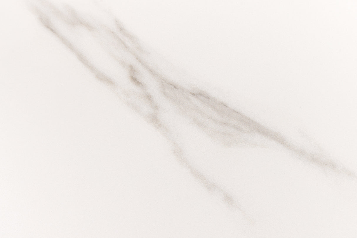 Dining table UNIQUE 200cm frame oak wood verneered ceramic white marble top