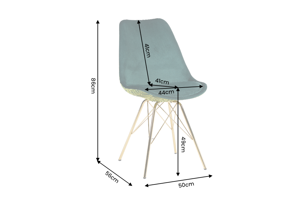 Chair SCANDINAVIA MEISTERSTÜCK monstera leaf green