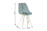 Chair SCANDINAVIA MEISTERSTÜCK monstera leaf green