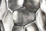 Vase ORGANIC ORIENT 45cm mit Hammerschlageffekt silber
