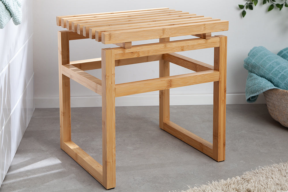 Stool LAGOON SPA 40cm bamboo natural