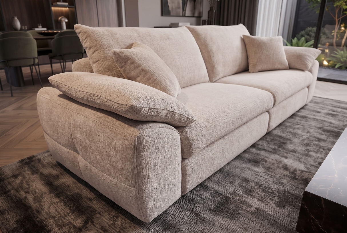 Sofa SOHO 260cm 4-seater chenille beige