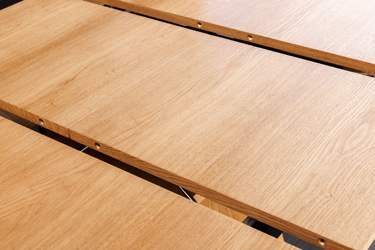 Dining table UNIQUE 160-200cm extendable oak wood verneered