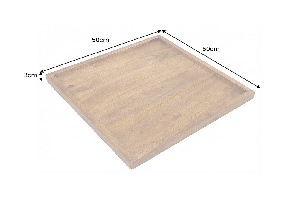 Tray MAKASSAR 50cm mango wood brown honey finish
